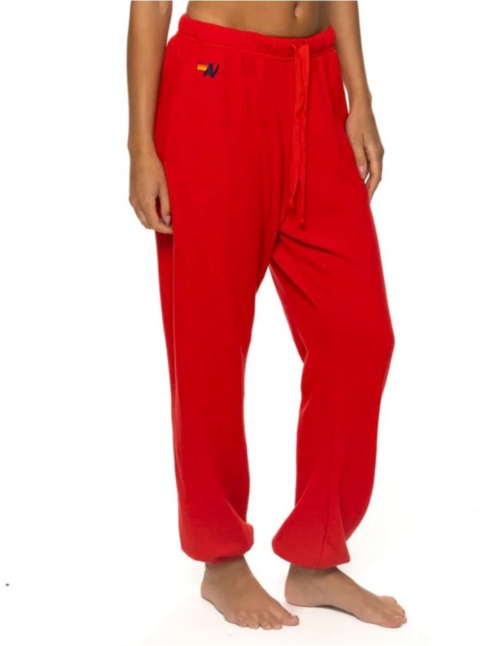 Aviator Nation Bolt Sweatpants ~ XS ~ Red - Picture 13 of 15